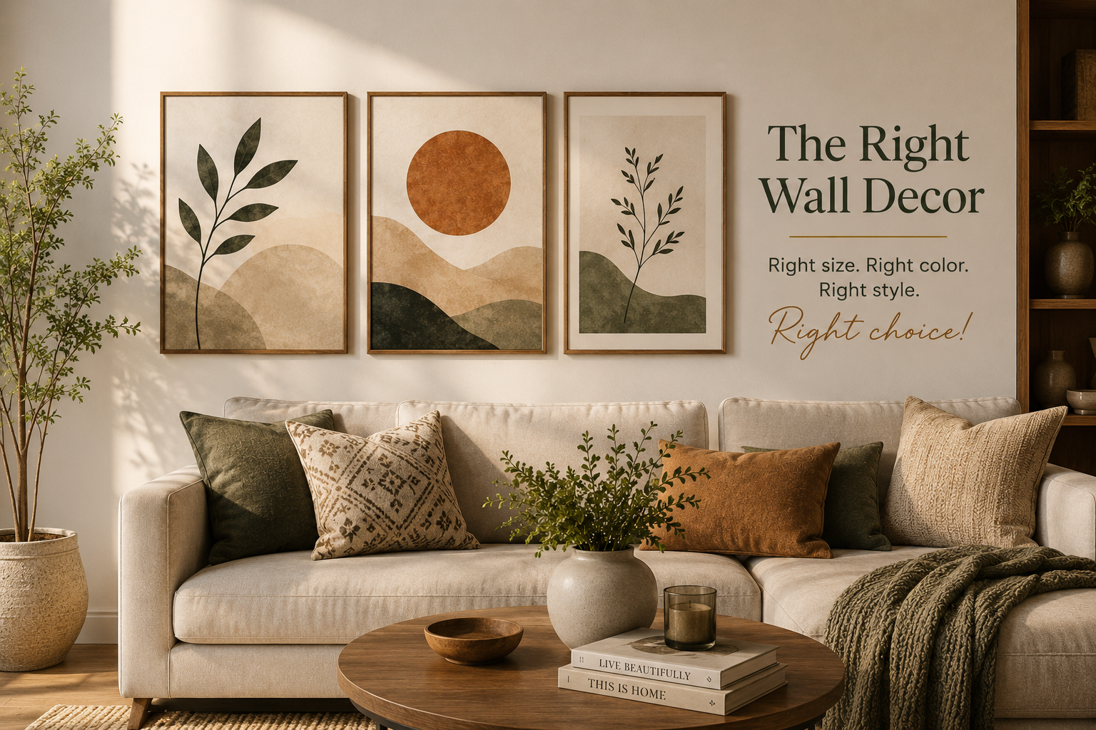 How to Choose Wall Decor for Your Living Room: Size, Color & Style Guide