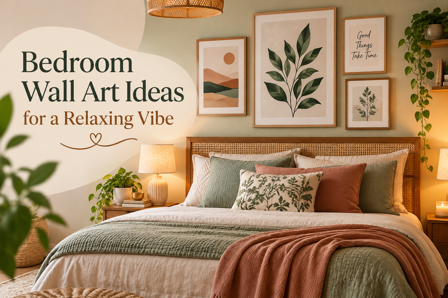 How to Style Bedroom Wall Art for a Relaxing Vibe