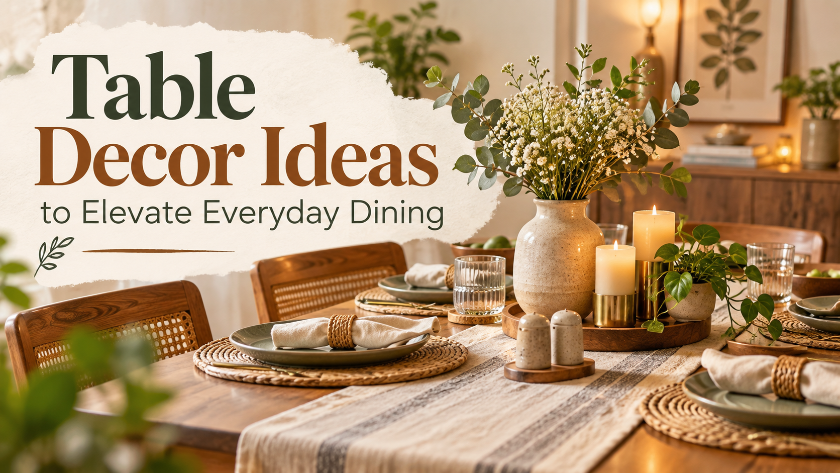 Table Decor Ideas to Elevate Everyday Dining