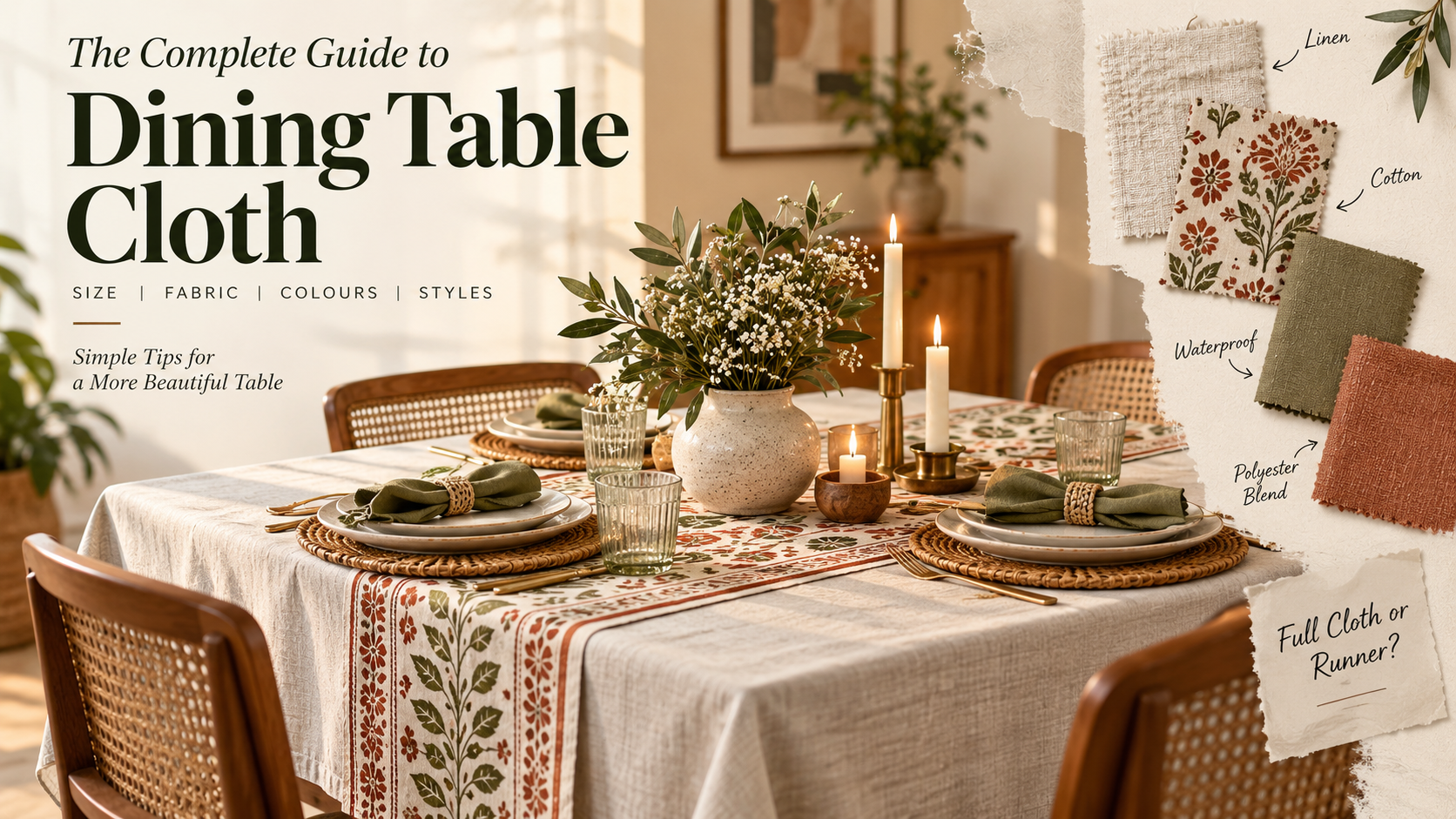 How to Choose the Right Table Cloth for Your Dining Table